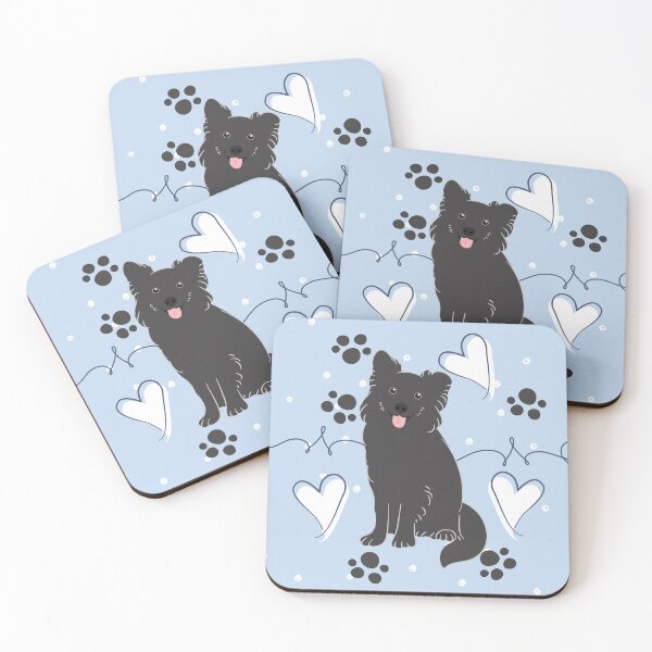 Item preview, LOVE Black Border Collie designed and sold by Lulupainting.