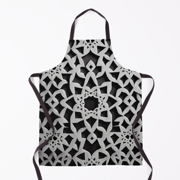 Item preview, Monochromatic Moroccan Pattern Digital Painting designed and sold by CodeAndColors.