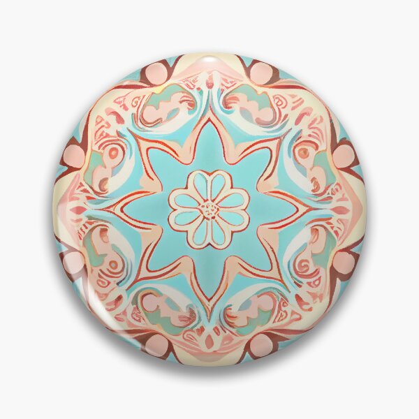 Artikelvorschau, Pastel Delicate New Mediterranean Pattern Digital Painting entworfen und verkauft von CodeAndColors.