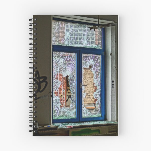 Item preview, Urbex Photography | Broken window with a view designed and sold by Cora Wirth.