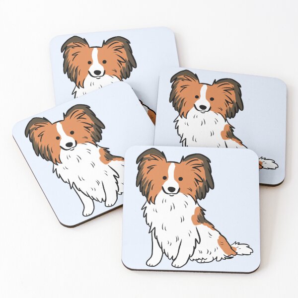 Item preview, Papillon dog cute illustration  designed and sold by Yarafantasyart.
