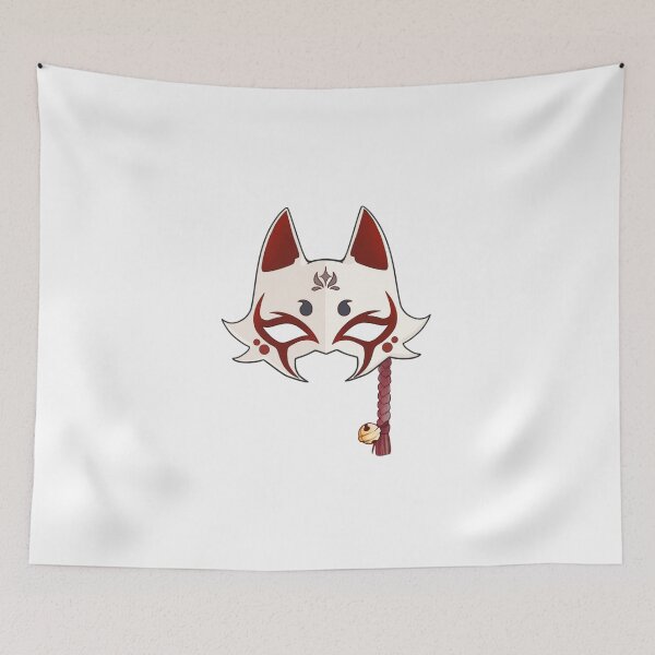 Item preview, Japanese fox mask designed and sold by blue-pudding7.