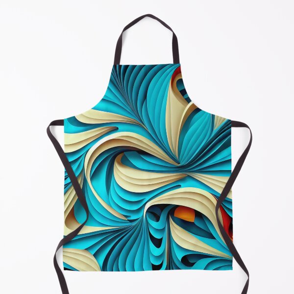 Artikelvorschau, Smooth Three Dimensional Vibrant Modern Coastal Pattern Digital Painting entworfen und verkauft von CodeAndColors.
