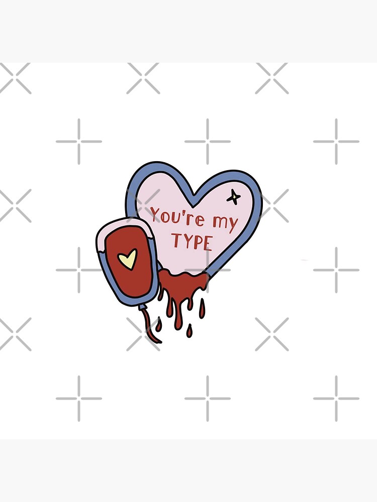 O Positive Blood Type O+ Donor Donate Blood' Sticker | Spreadshirt