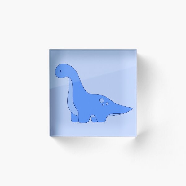 Aperçu de l'œuvre Dinosaure bleu foncé simple créée et vendue par Cindermoon.