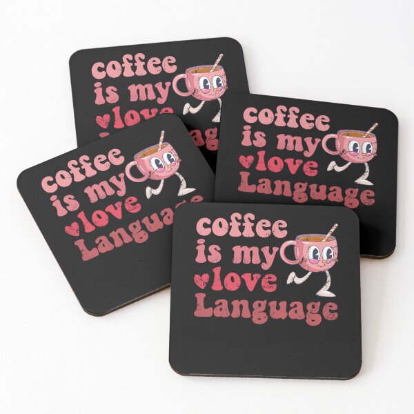 Item preview, Groovy Retro Coffee Is My Love Language Coffee Valentines Day designed and sold by iliasjeff.
