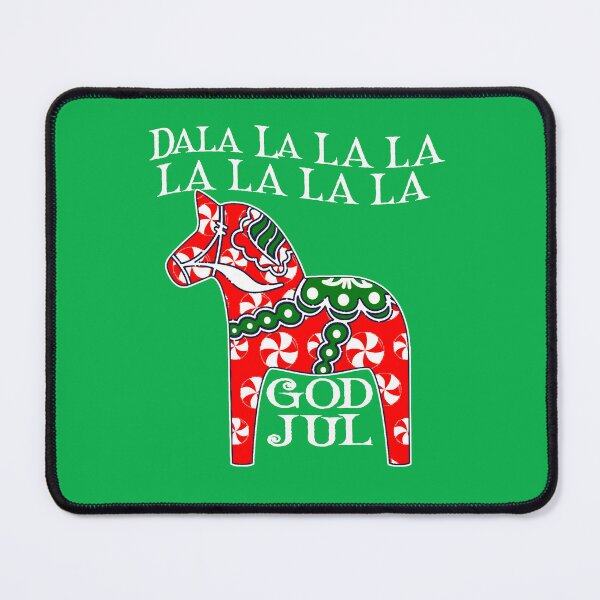 Item preview, Dala Horse Dala la la la Funny Christmas God Jul Swedish Sweden designed and sold by funnytshirtemp.
