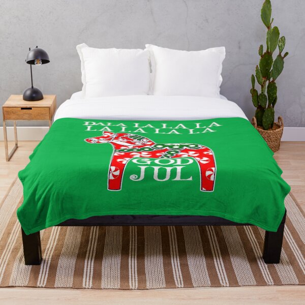 Item preview, Dala Horse Dala la la la Funny Christmas God Jul Swedish Sweden designed and sold by funnytshirtemp.