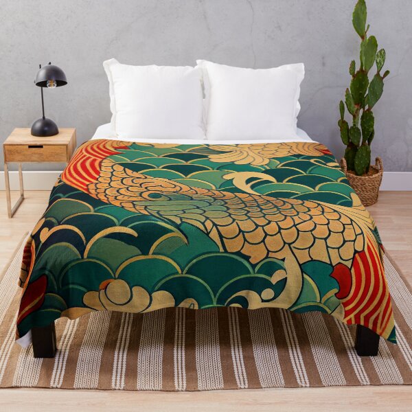 Item preview, Classic Impressionist Scaley Simple Artistic Asian Pattern Digital Painting designed and sold by CodeAndColors.
