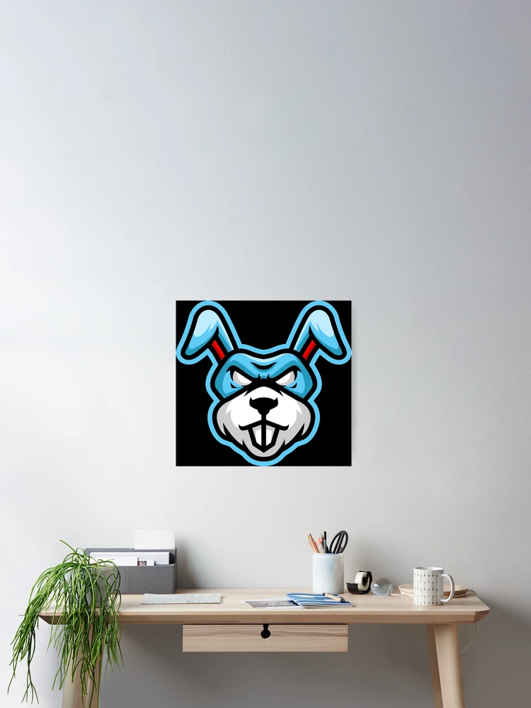 Thumbnail 2 of 3, Poster, Blue Rabbit designed and sold by YMPROJECT.