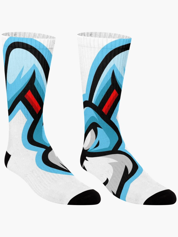 Thumbnail 3 of 5, Socks, Blue Rabbit designed and sold by YMPROJECT.