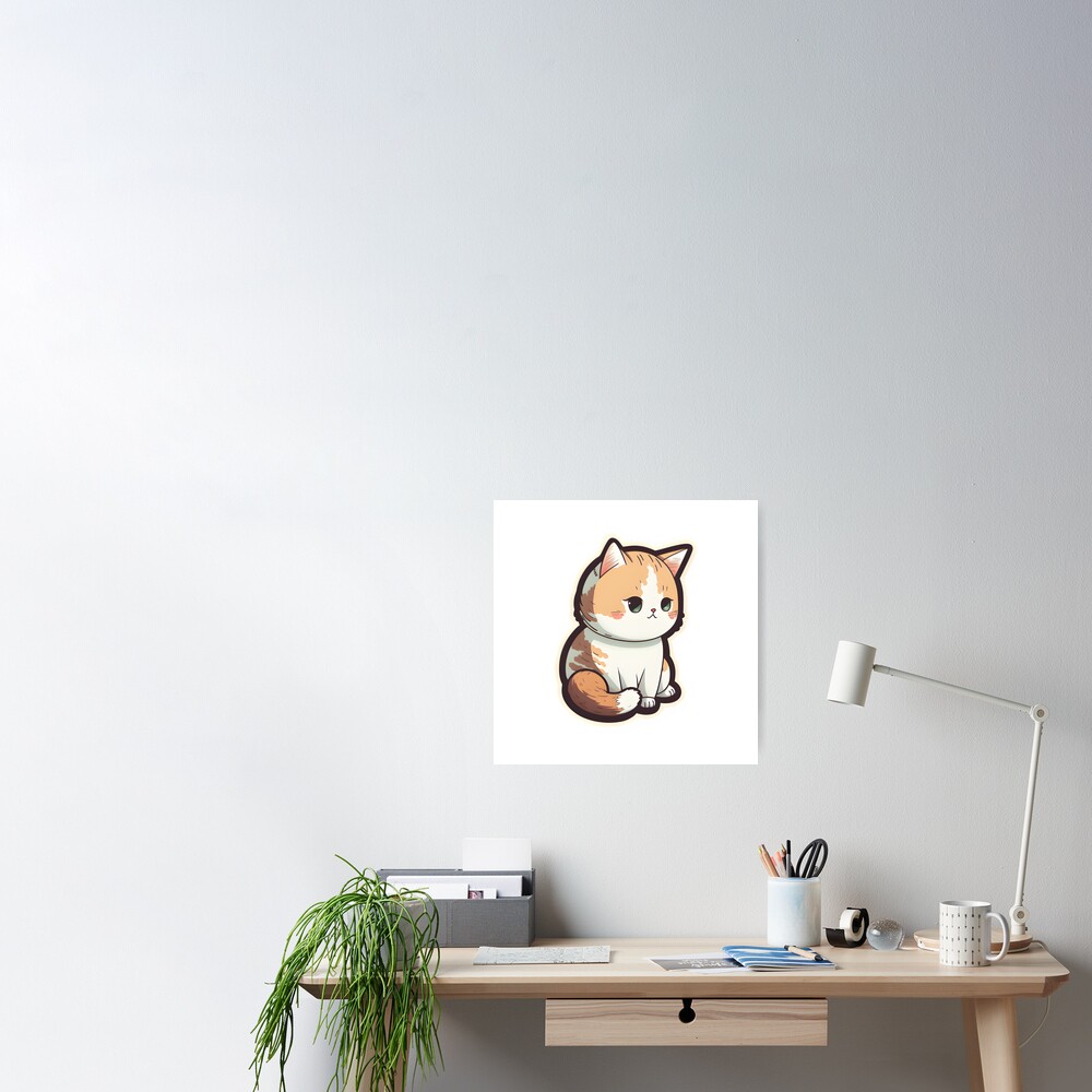 Cute Cat PFP Sticker for Sale by thetechnopath