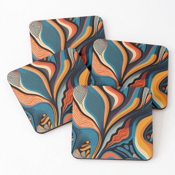 Item preview, Aesthetic Irregular Dynamic Australian Pattern Digital Painting designed and sold by CodeAndColors.