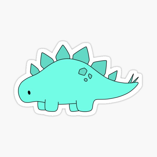 Artikel-Vorschau von Einfacher blauer Stegosaurus, designt und verkauft von Cindermoon.