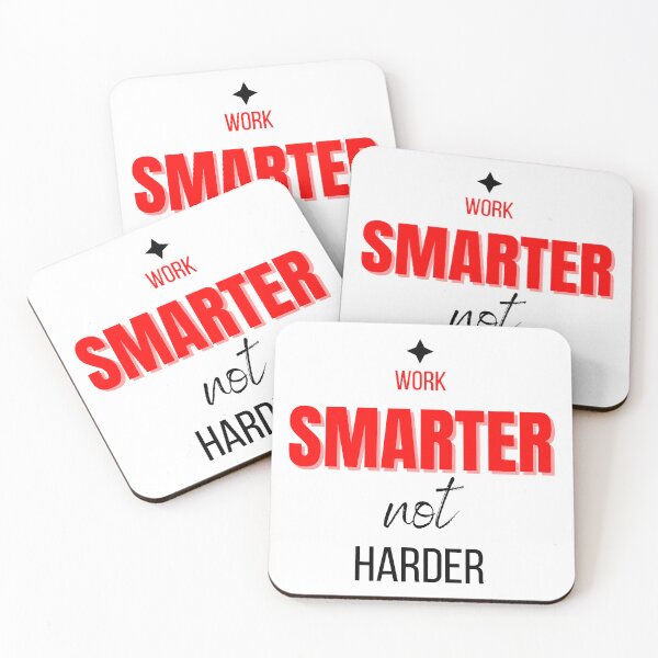 Item preview,  Work smarter not harder motivational design designed and sold by DigitalMagShop.