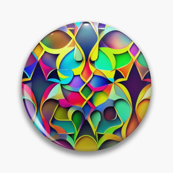 Artikelvorschau, Abstract Brilliant Futuristic Anime Rainbow Moroccan Pattern Digital Painting entworfen und verkauft von CodeAndColors.