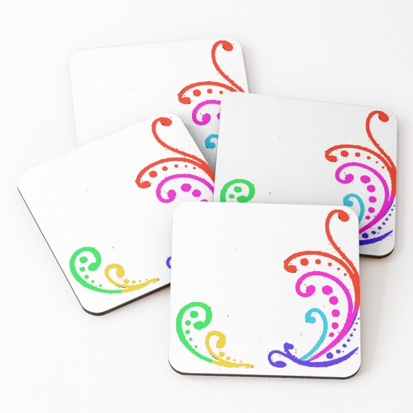 Item preview,  id54-25  ColorfulLeaf Patterns, Leaf, Wonderful Henna Patterns, Spiral Patterns, Ornamental Patterns, Wall Decorations, Item decorations, Minimalist Patterns, Simple and Plain Patterns designed and sold by bcbutika.