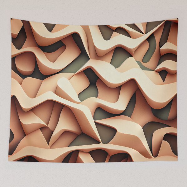 Item preview, Rough Desert Modern Pattern Digital Painting designed and sold by CodeAndColors.