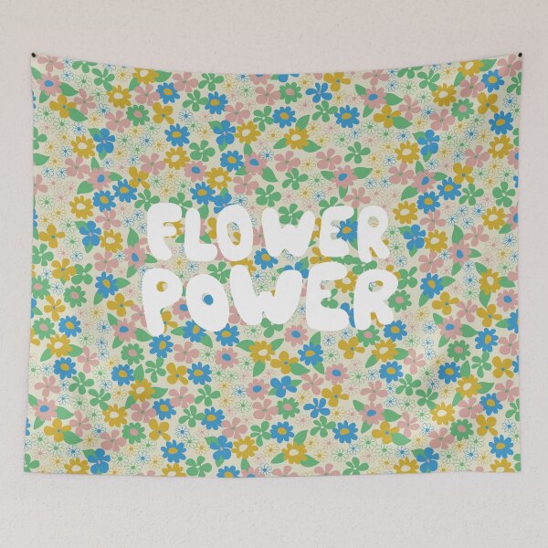 Item preview, flower power retro pattern designed and sold by blomastudios.