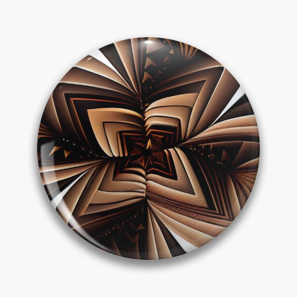 Artikelvorschau, Dazzling Fine Brown Angular Line Pattern Digital Painting entworfen und verkauft von CodeAndColors.