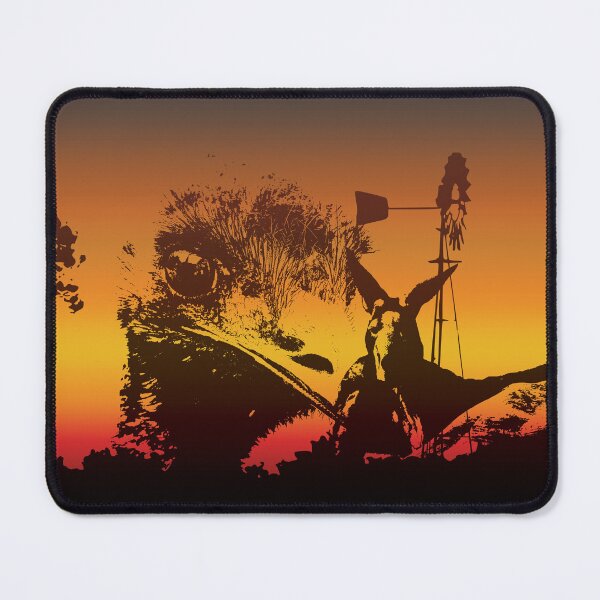 Item preview, The Australian Native Animal Series: Kangaroo and Emu - The Iconic Marsupial and Flightless Bird with the Sunset Colors of Golden Hour designed and sold by Karen McFarland.