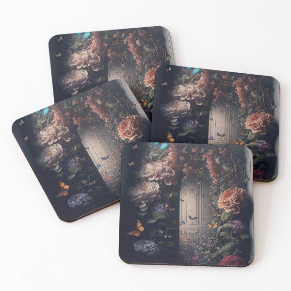 Item preview, Still life painting of flowers and butterflies designed and sold by tinkertailorart.