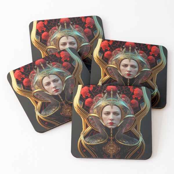 Item preview, Queen Princess Portrait Women Luxury Colorful Explosion Face designed and sold by HRMNY25.