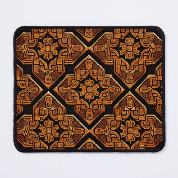 Item preview, Coarse Vivid Brown Asian Pattern Digital Painting designed and sold by CodeAndColors.