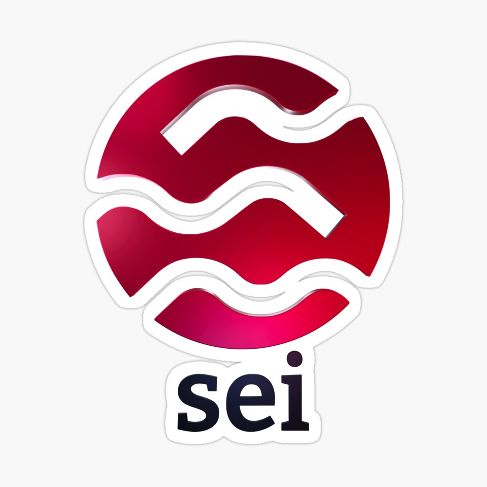 Sei blockchain logo and font. Seinami