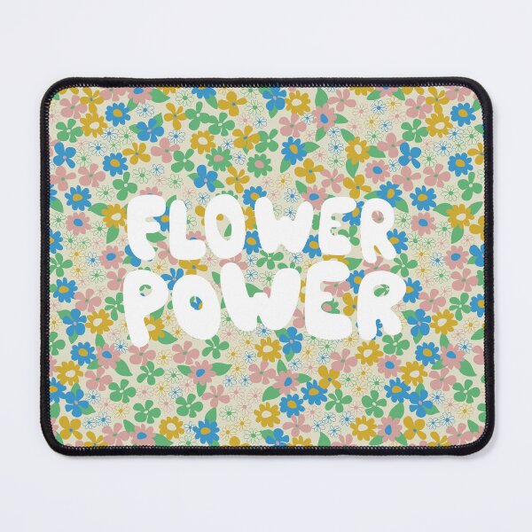 Item preview, flower power retro pattern designed and sold by blomastudios.