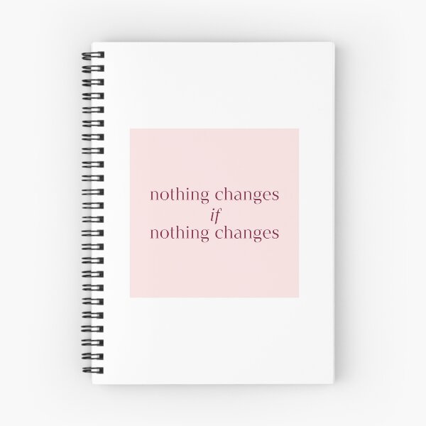 Item preview, Nothing Changes if Nothing Changes Quote designed and sold by avristea.