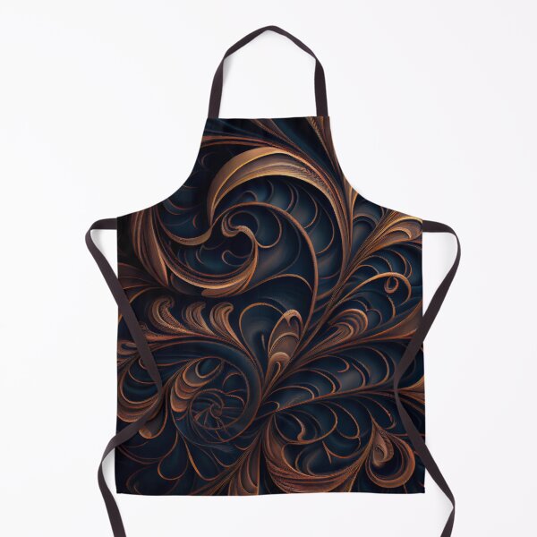 Artikelvorschau, Dark Furry Fine Swirling Latin Pattern Digital Painting entworfen und verkauft von CodeAndColors.