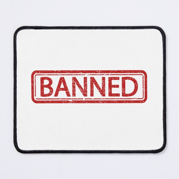 Item preview, banned sticker designed and sold by Ayoubart120.