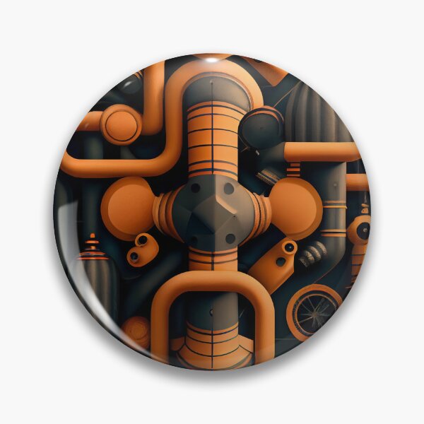 Item preview, Designer Industrial Pattern Digital Painting designed and sold by CodeAndColors.