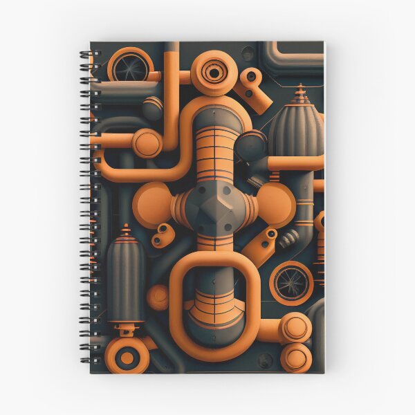 Item preview, Designer Industrial Pattern Digital Painting designed and sold by CodeAndColors.