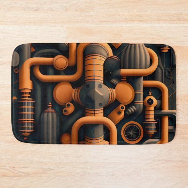 Item preview, Designer Industrial Pattern Digital Painting designed and sold by CodeAndColors.