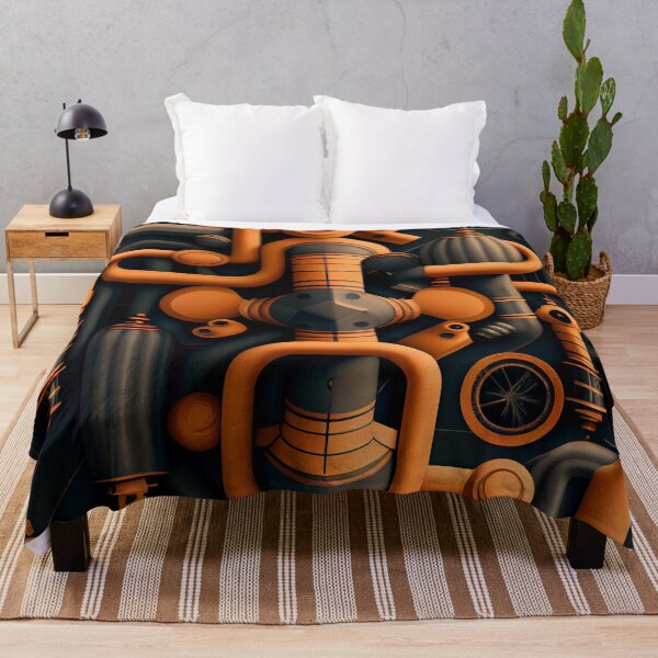 Item preview, Designer Industrial Pattern Digital Painting designed and sold by CodeAndColors.