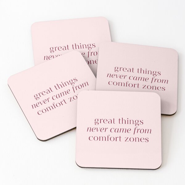 Item preview, Great Things Never Came From Comfort Zones Quote designed and sold by avristea.