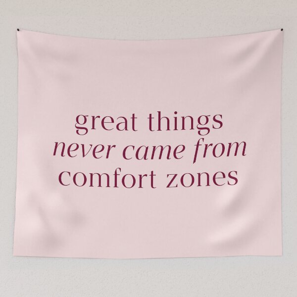 Item preview, Great Things Never Came From Comfort Zones Quote designed and sold by avristea.