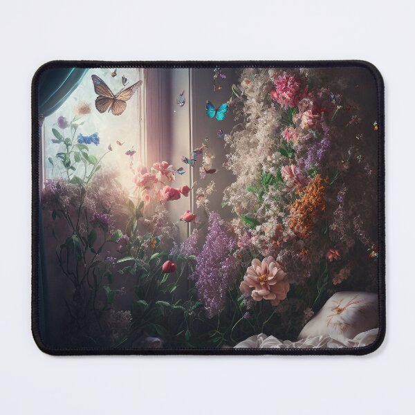 Item preview, Still life painting of flowers and butterflies designed and sold by tinkertailorart.