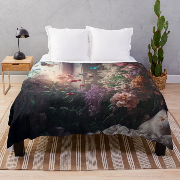 Item preview, Still life painting of flowers and butterflies designed and sold by tinkertailorart.