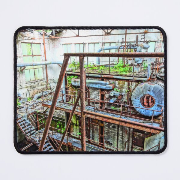 Item preview, Urbex Photography | Colorful abandoned industrial hall designed and sold by Cora Wirth.