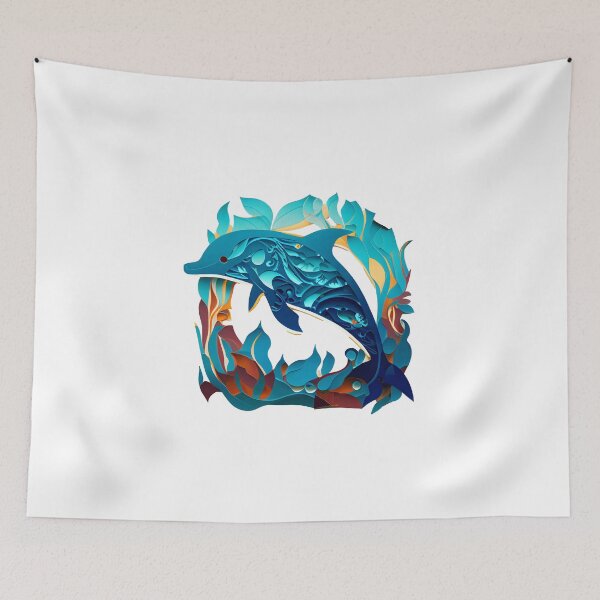 Artikelvorschau, Blue Dolphin - Die Cut-Out-Kollektion entworfen und verkauft von FiveIntentions.
