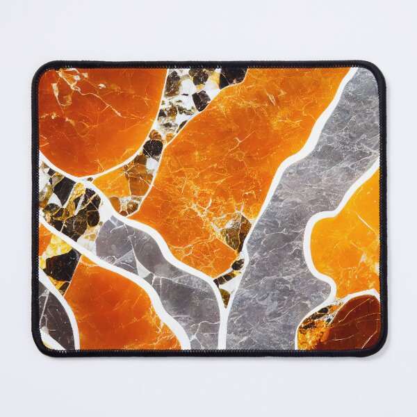 Item preview, Orange gray vivid marble texture designed and sold by AppleElf.