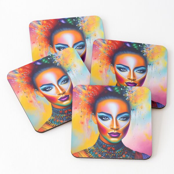 Item preview, Surreal Abstraction: Abstracted Woman Portrait with Bold Colors designed and sold by artmanikin.
