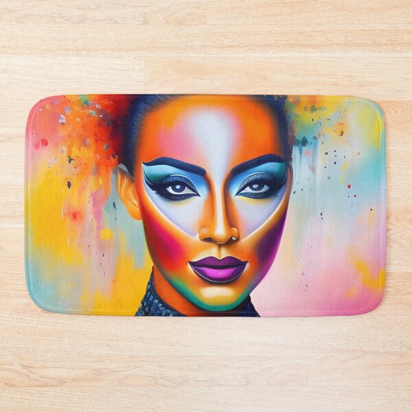 Item preview, Surreal Abstraction: Abstracted Woman Portrait with Bold Colors designed and sold by artmanikin.
