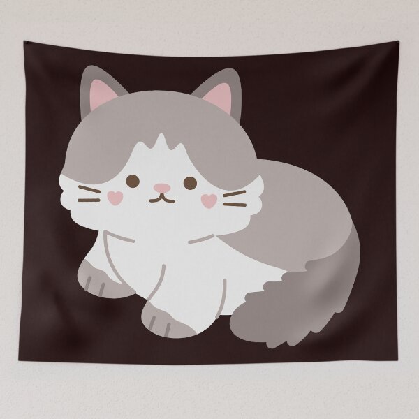 Item preview, Whimsical Whiskers Adorable Cat Sticker Design designed and sold by majnate.