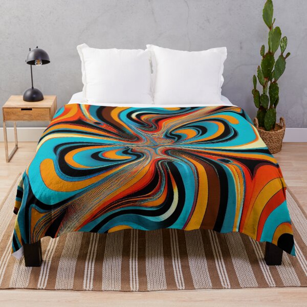 Item preview, Surreal Energetic Irregular Contemporary Pattern Digital Painting designed and sold by CodeAndColors.