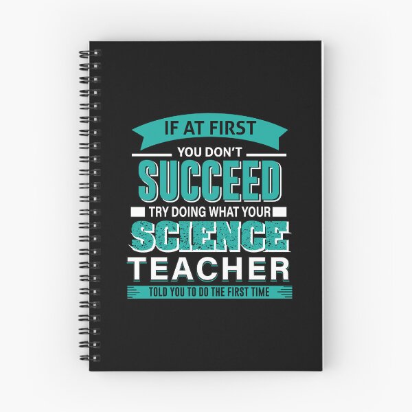Item preview, science teacher funny gift if at first you dont succeed, try doing what your science teacher told you, science, science geek, science student designed and sold by RedArtsDesign.