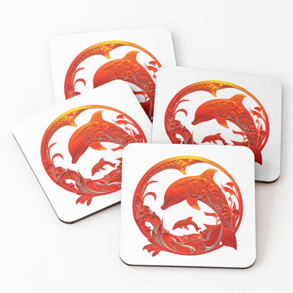 Item preview, Red Dolphin - The Cut-Out Collection designed and sold by FiveIntentions.